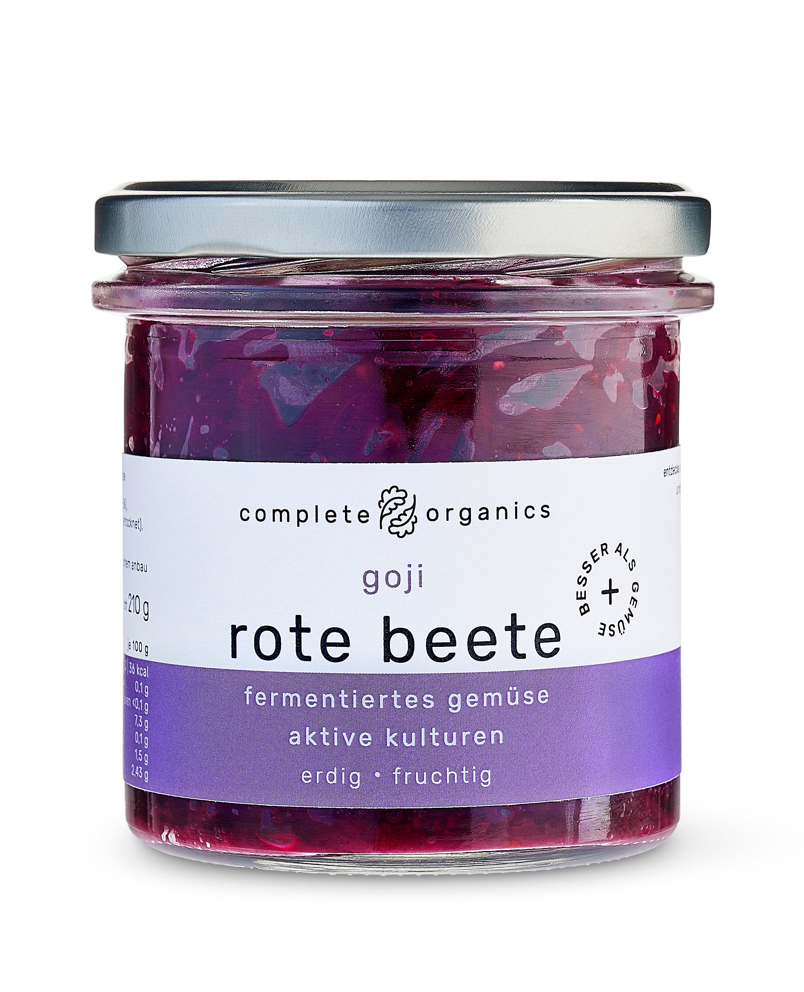 Fermentierte Goji Rote Beete im Glas