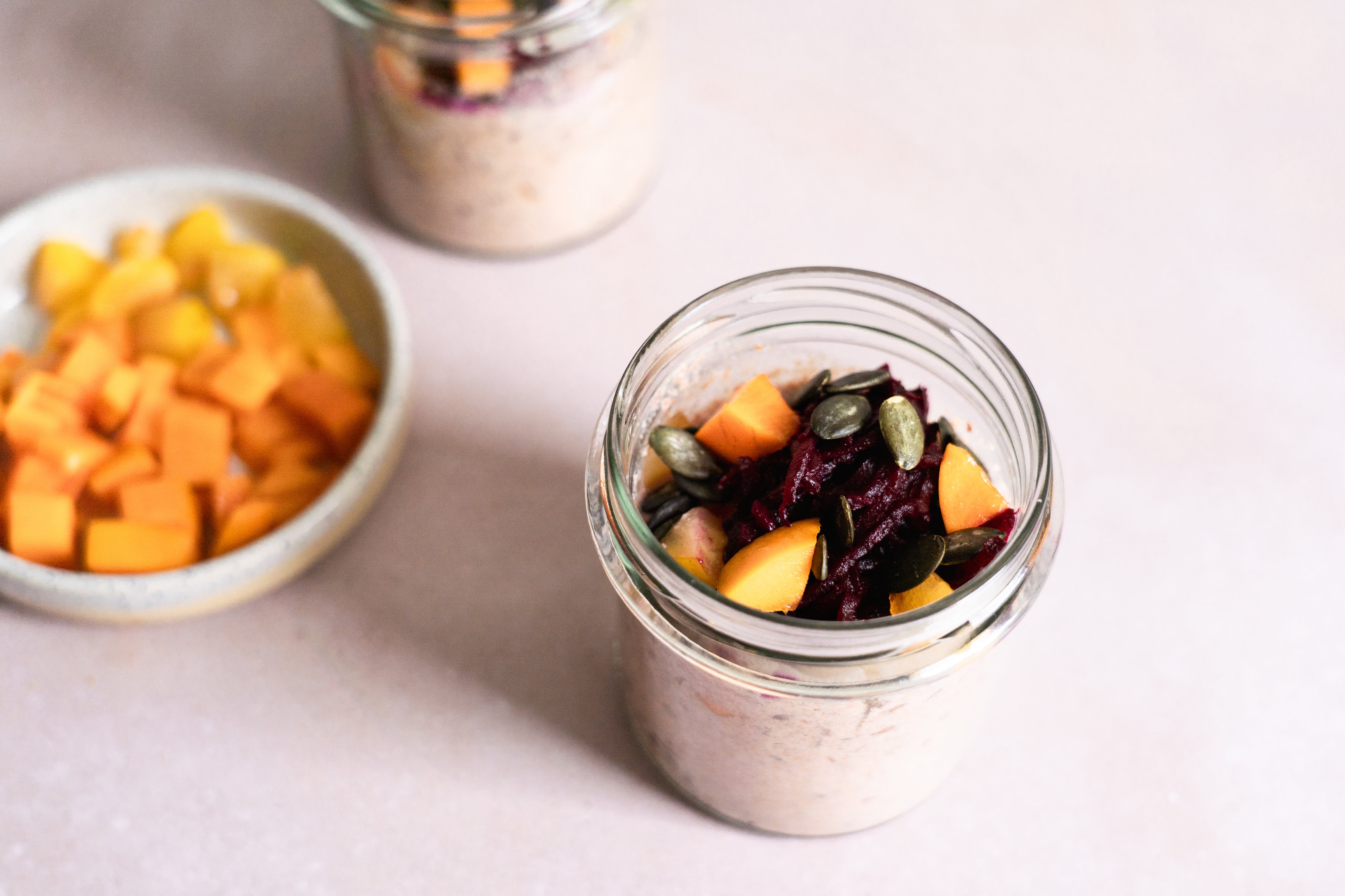 Weizenkleie mit Goji Rote Beete