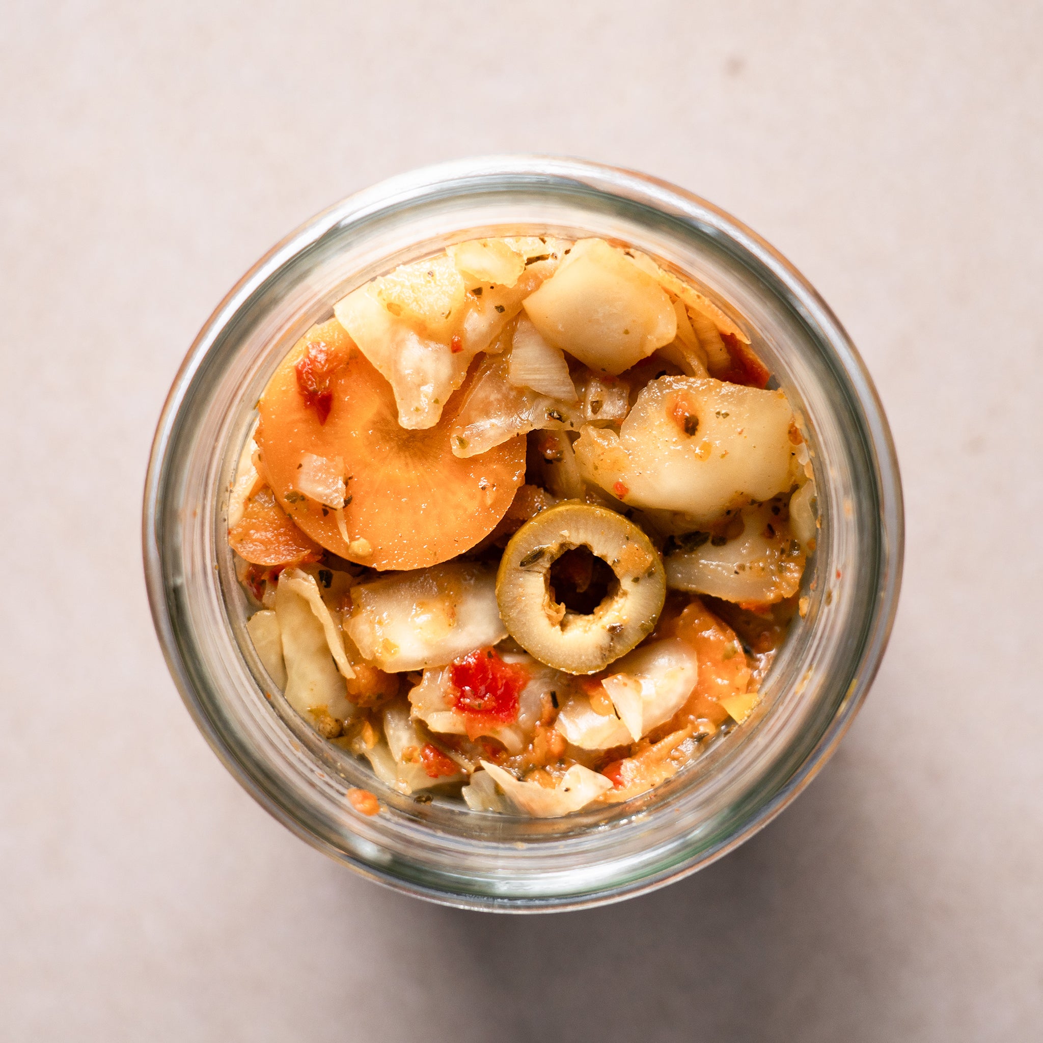 Inhalt Mediterranes Kimchi vegan